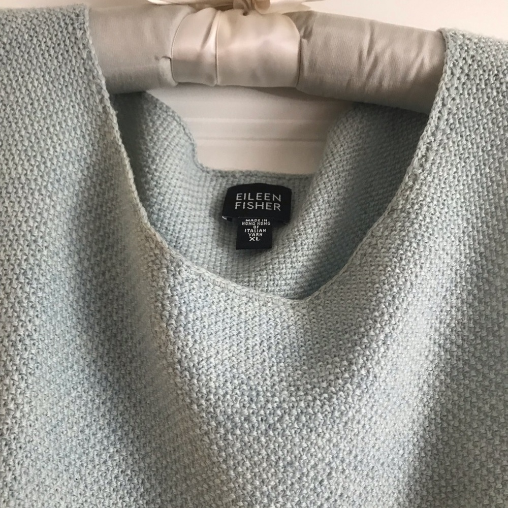Eileen Fisher crew neck merino wool sweater